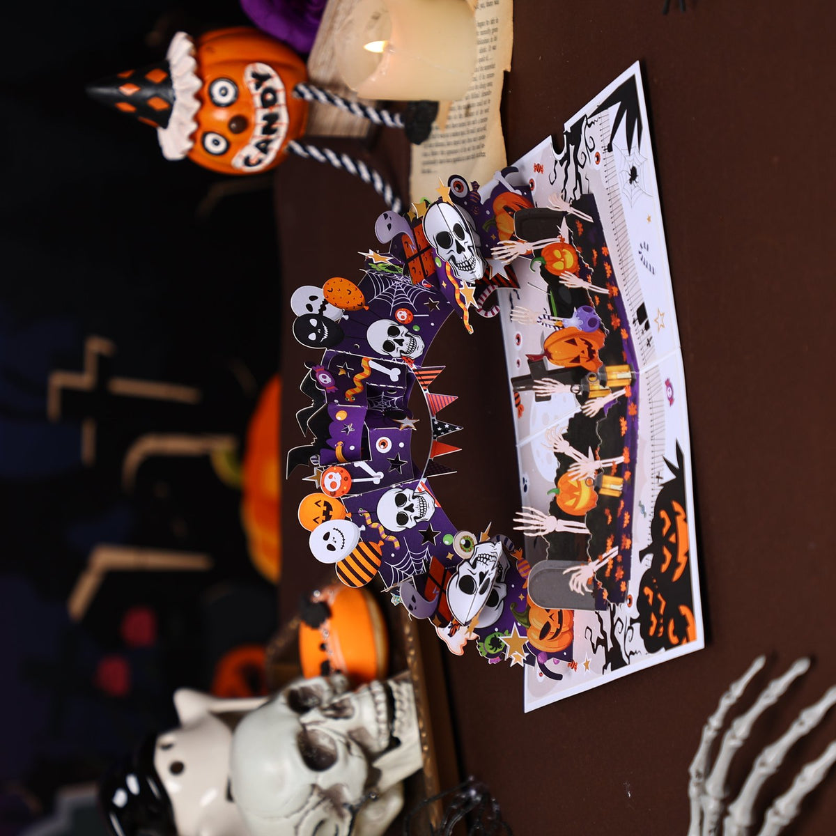 Halloween Skeleton Greeting Card
