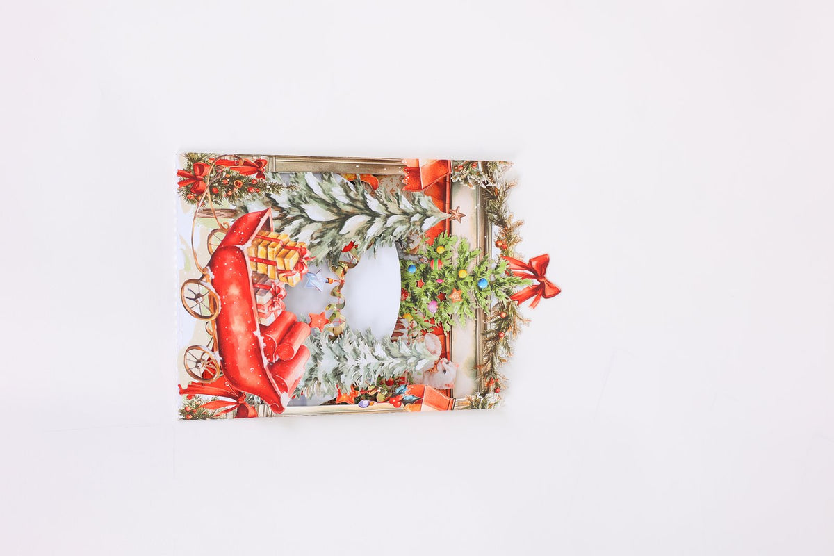Christmas Sleigh Church 3D Pop Up Card