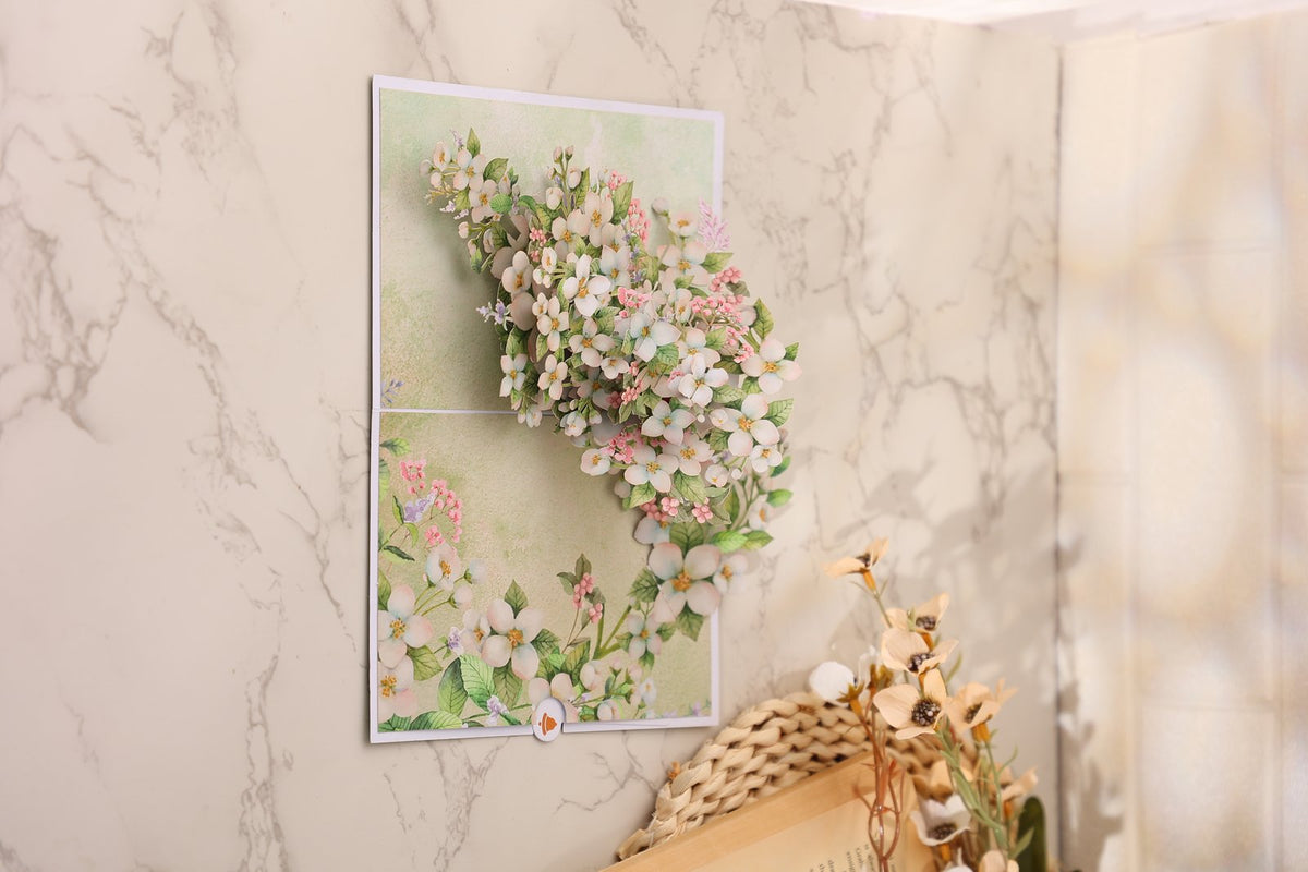 Pear Blossom Tree 3D Pop Up Card