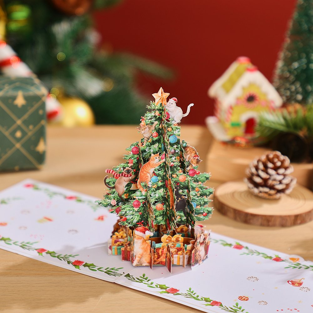 Candy Christmas Tree 3D Pop Up Card
