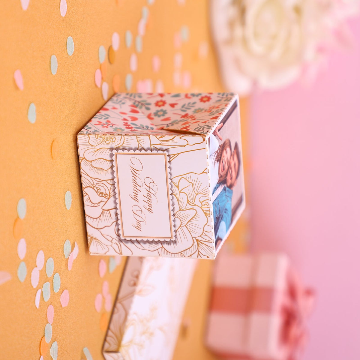 Fresh Flowers Wedding Surprise Card