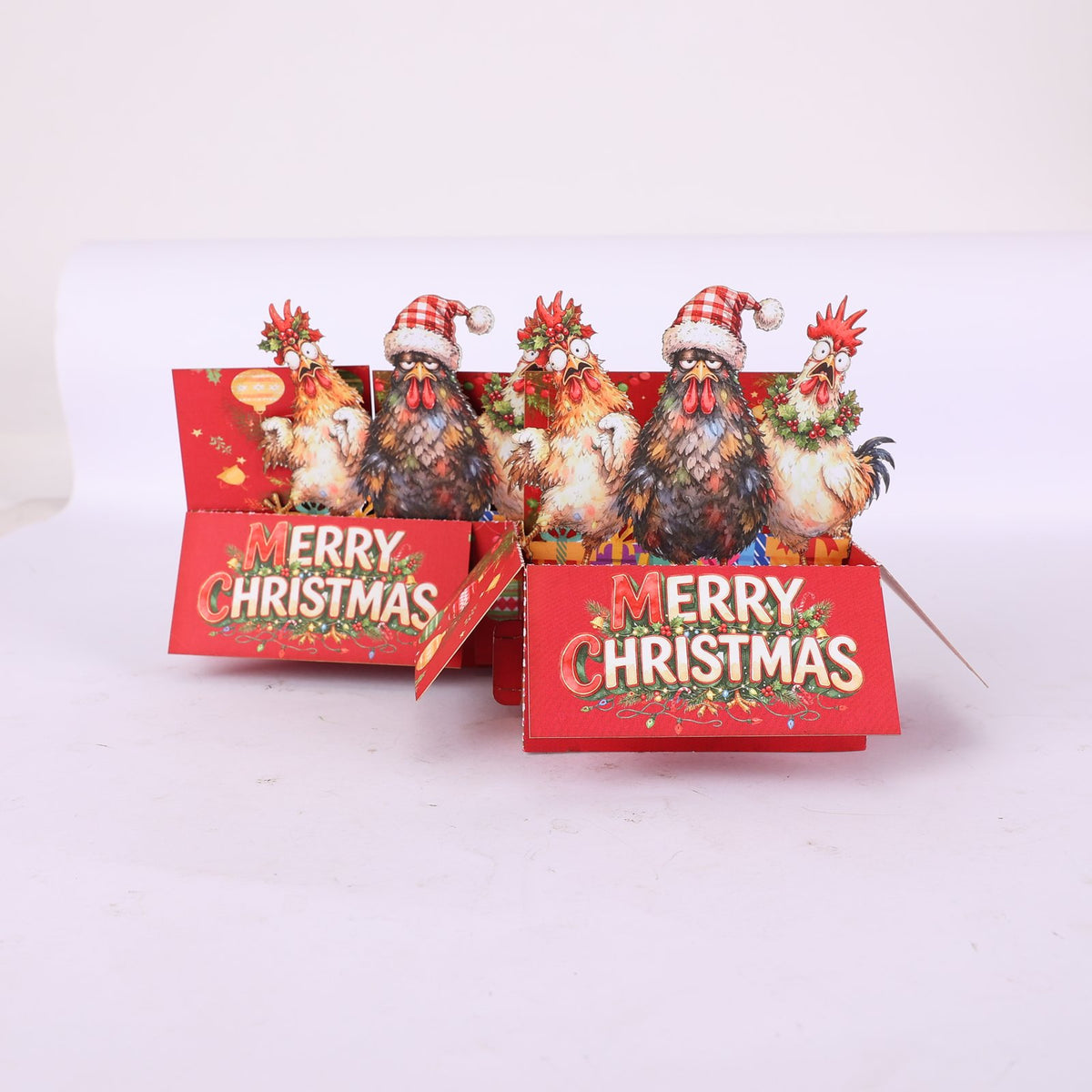 Christmas Rooster Box Card