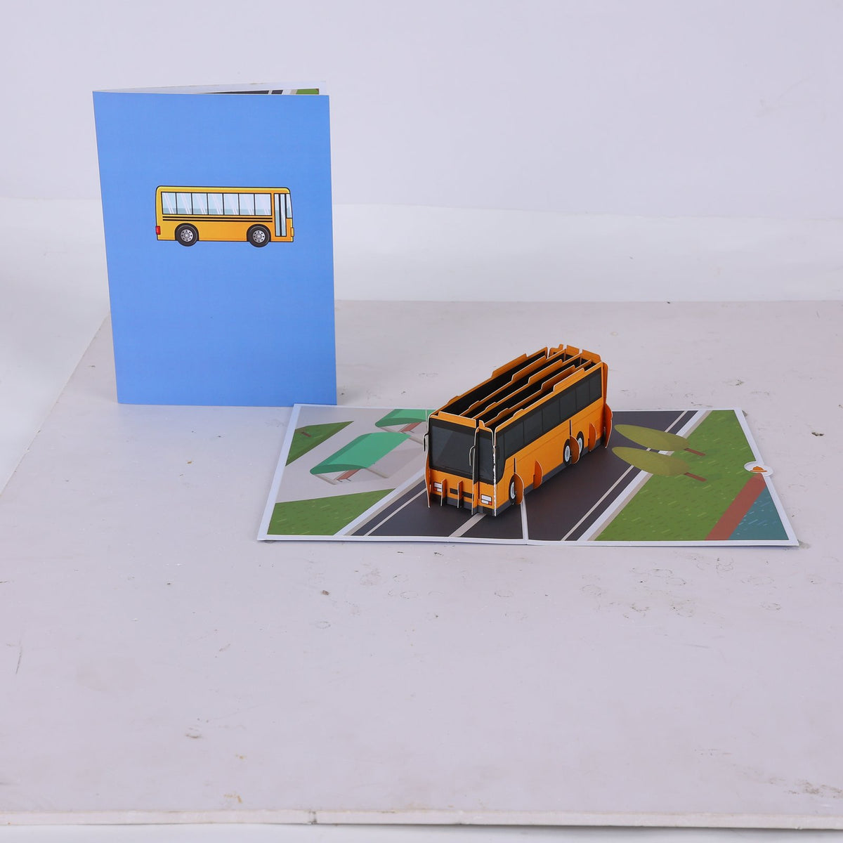 Bus Pop Up Card