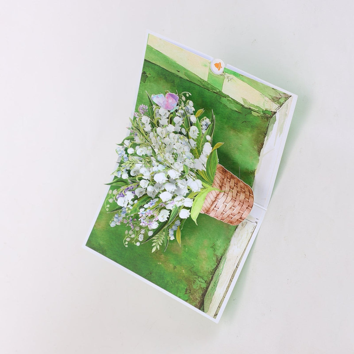 Hydrangea Bouquet Flip Pop Up Card
