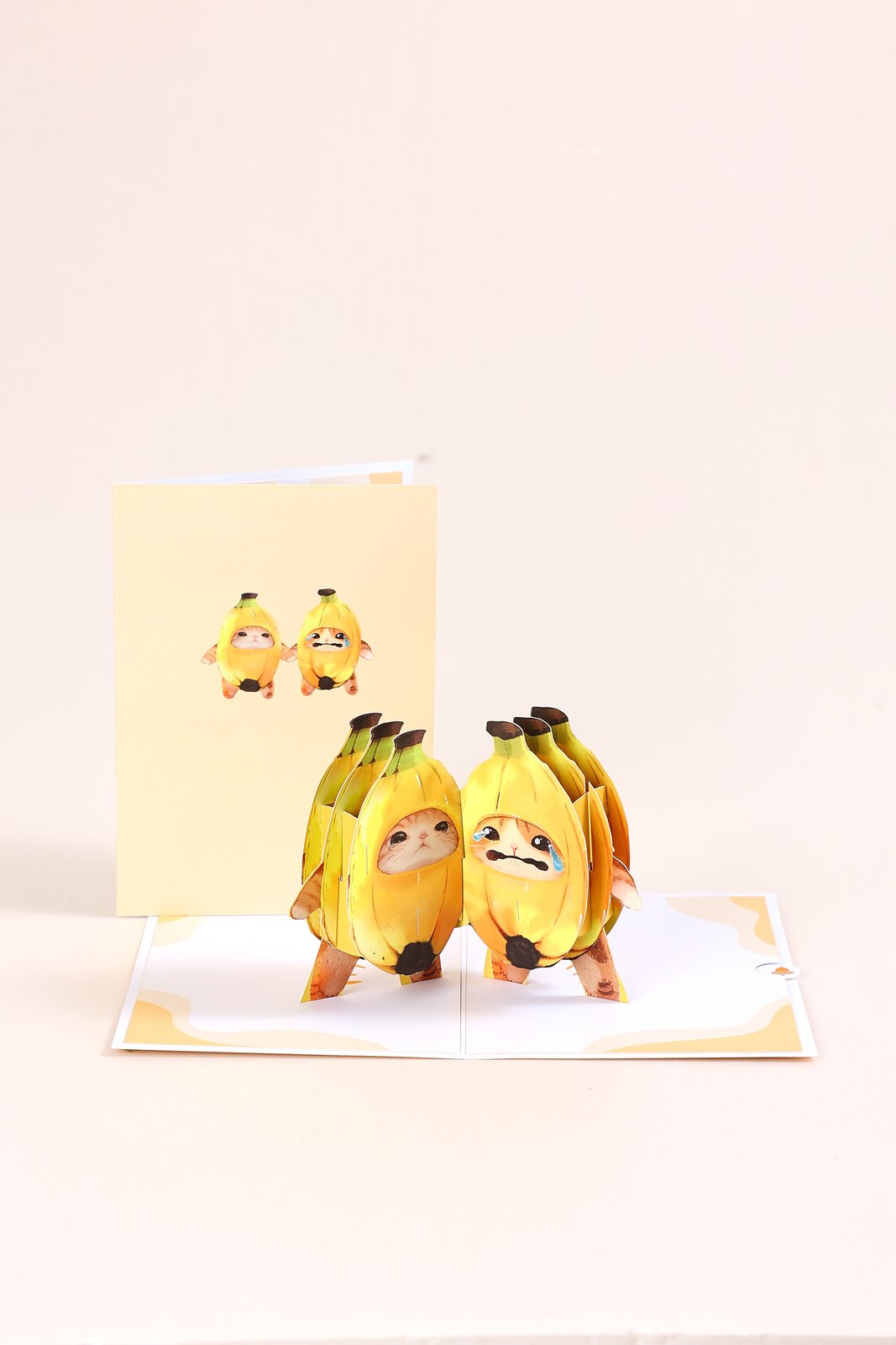 Banana Cat Greeting Card
