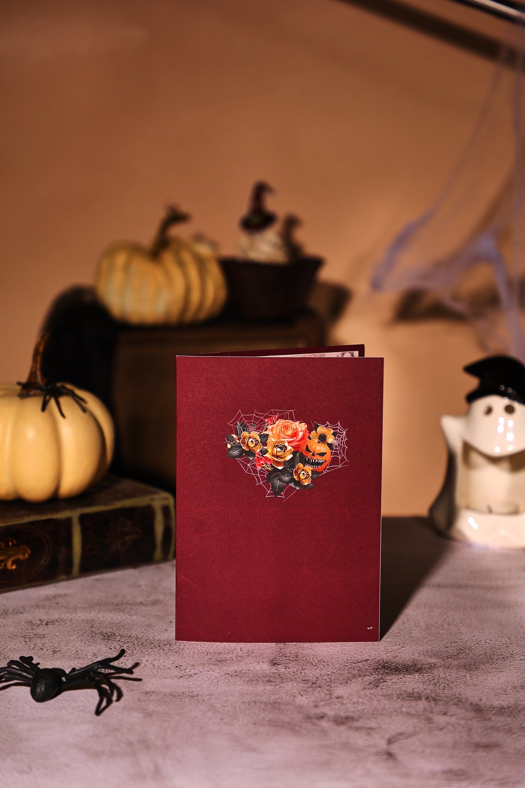 Halloween Rose Wreath Pop Up Card