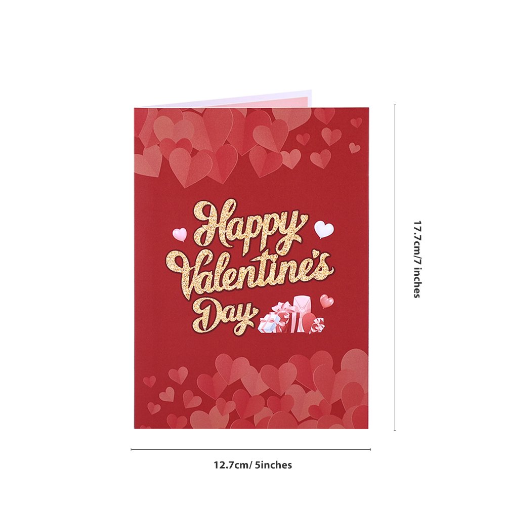 Valentine's Day Happy Heart 3D Pop Up Card