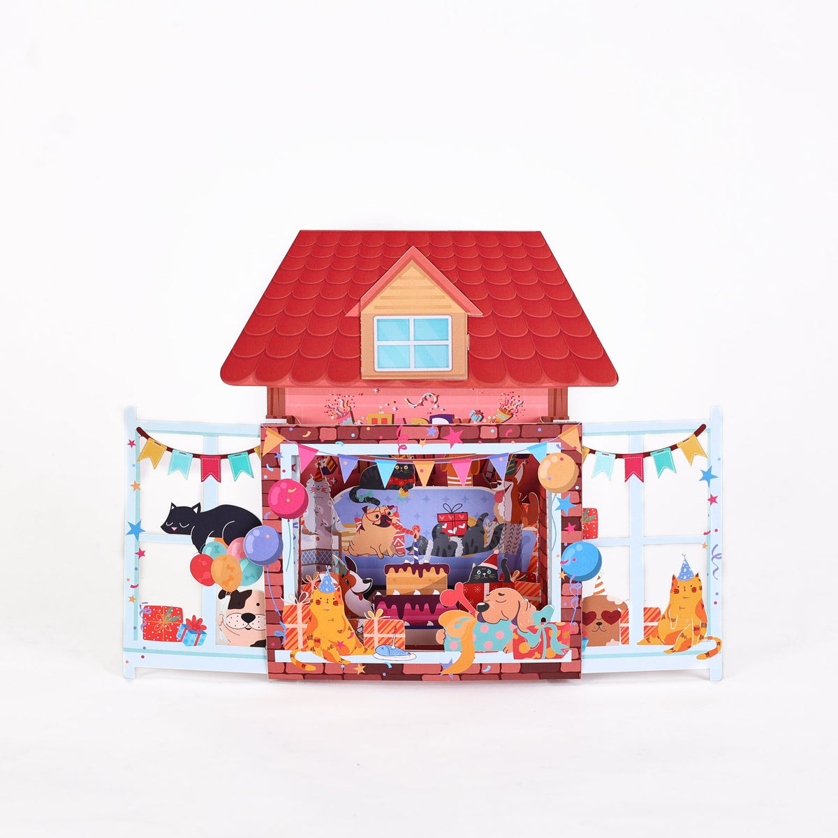 Beloved Pet Birthday Party 3D Pop Up Card