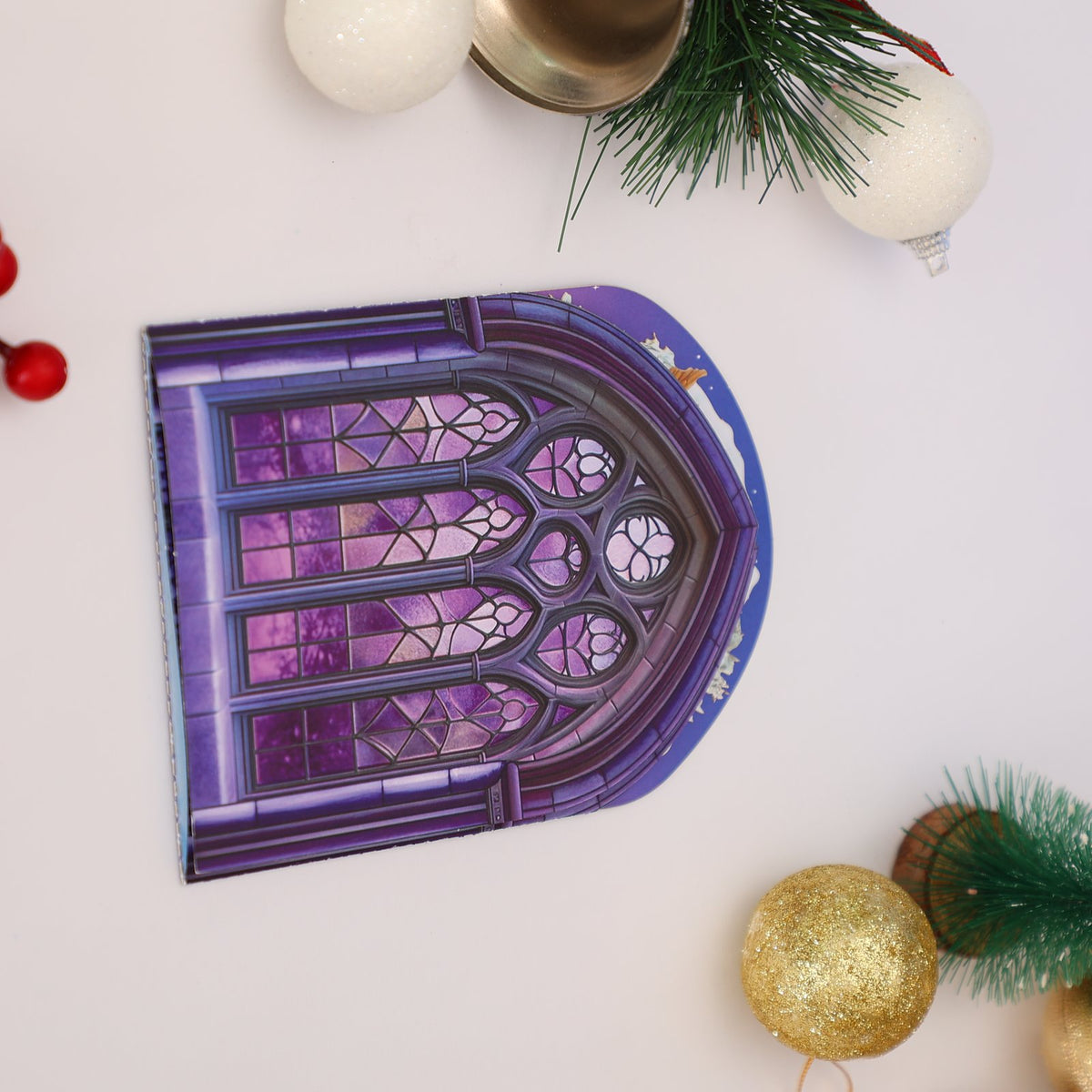 Church Stained Glass Window 3D Pop Up Card