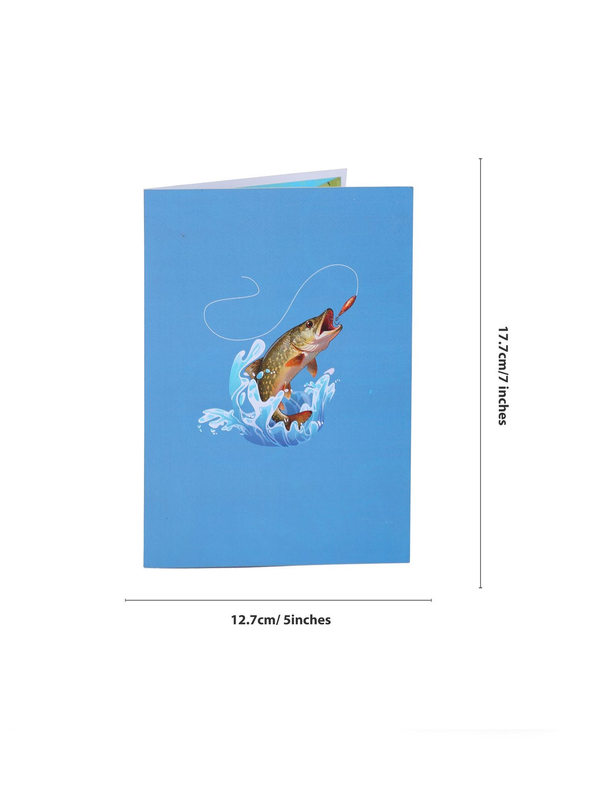 Fishing Scene Theme Greeting Card