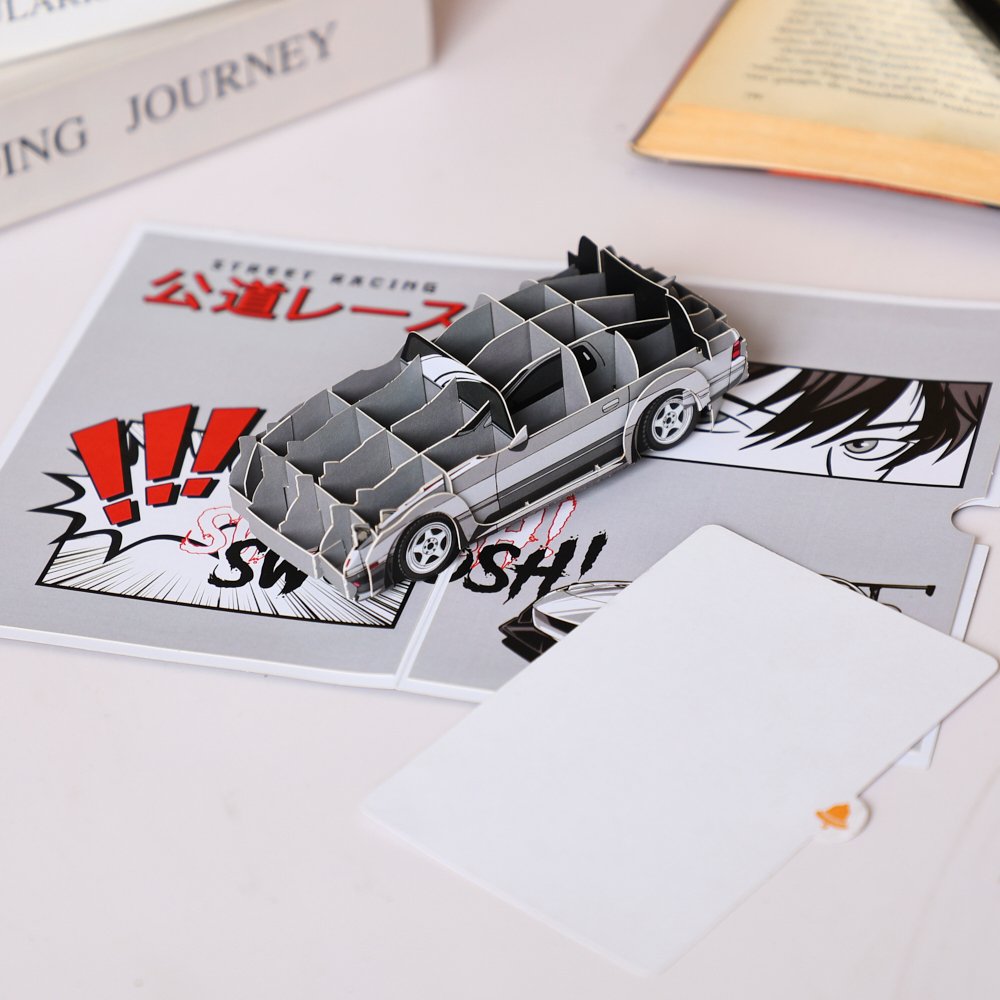 JDM Sports Car Flip Pop Up Card