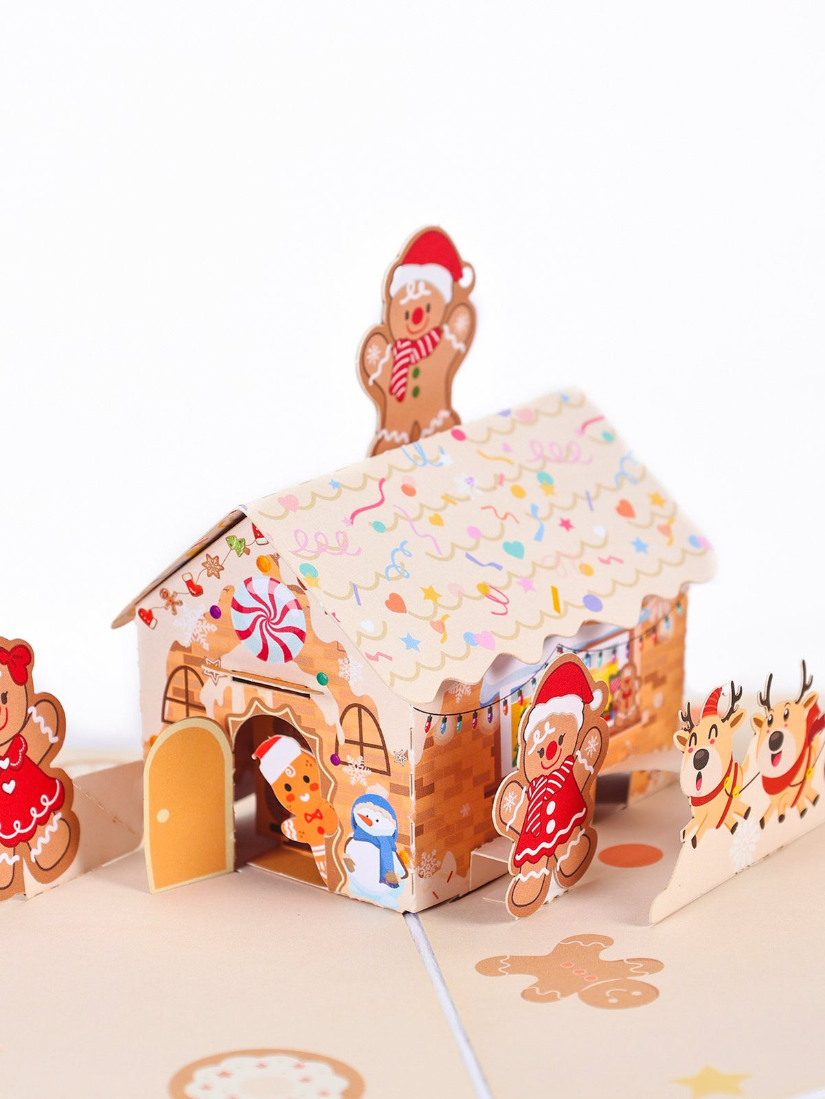 Gingerbread Man Flip Pop Up Card