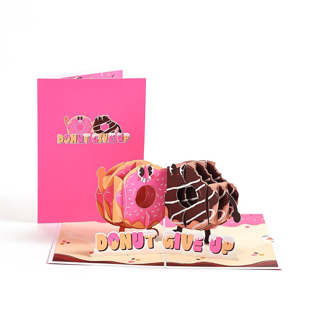 Donut Encouragement 3D Pop Up Card