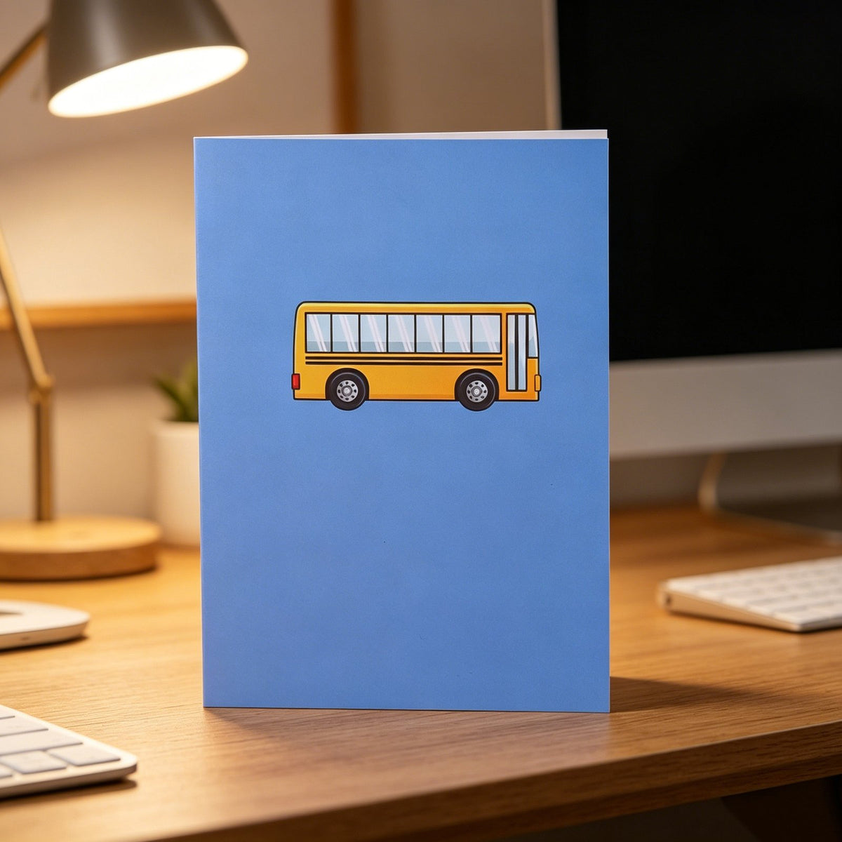 Bus Pop Up Card