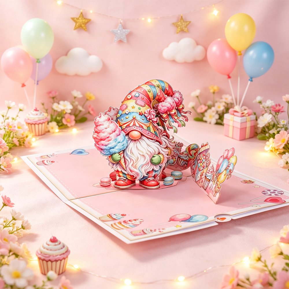 Candy Gnome Greeting Card