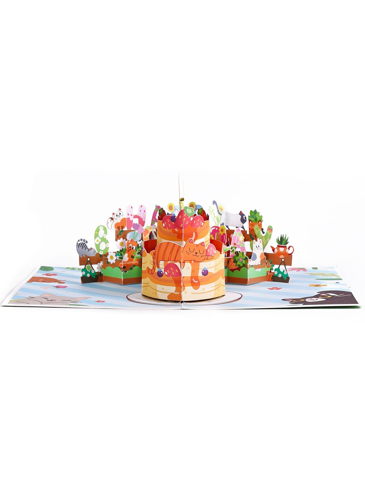 Gardening Cat Greeting Card