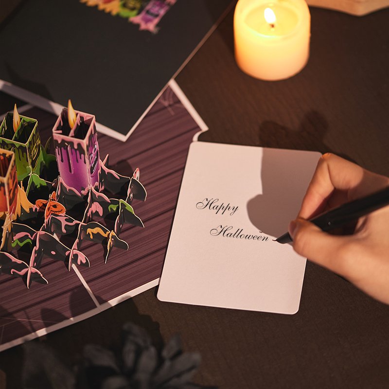 Halloween Candle Pop Up Card