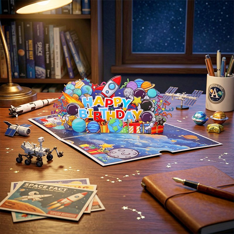 Astronaut Birthday Greeting Card