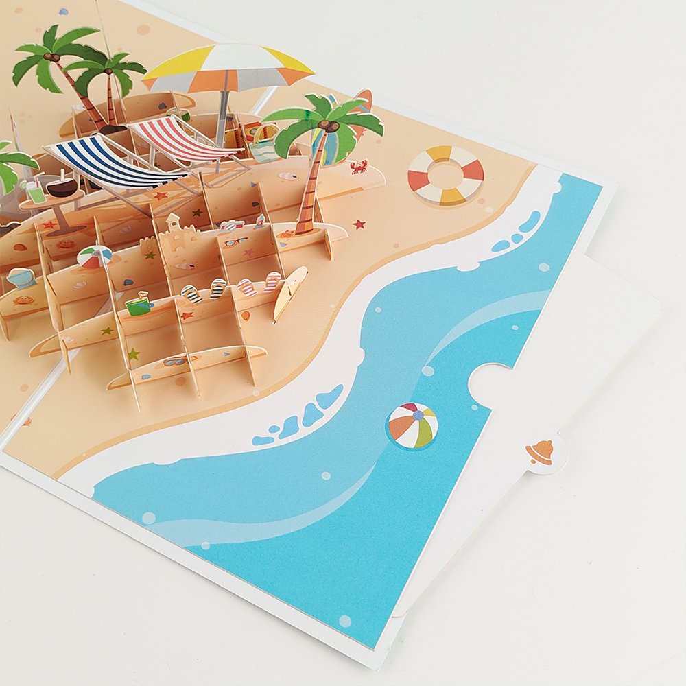 Beach 3D Pop Up Card