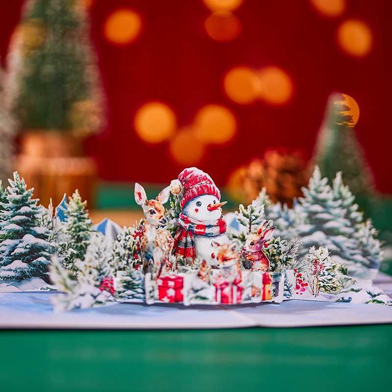 Christmas Tree Woods Greeting Card