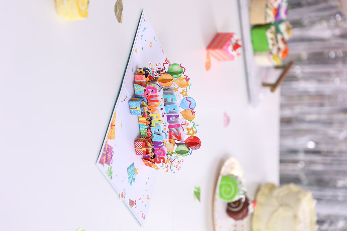 Spain Birthday 3D Pop Up Card