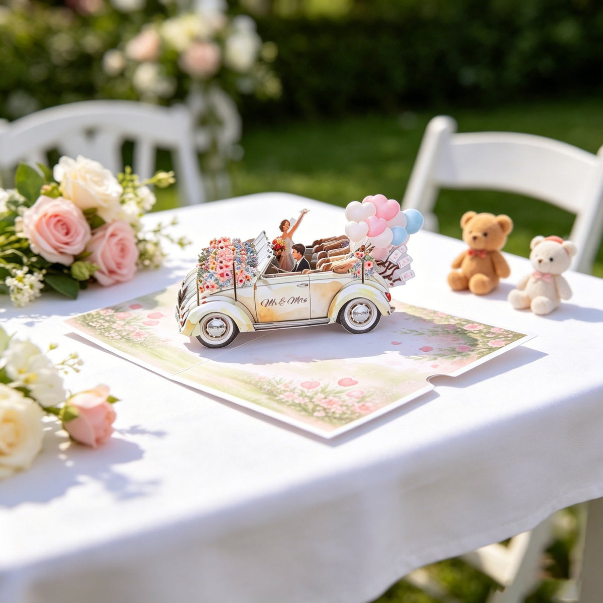 Wedding Car Pop Up Card