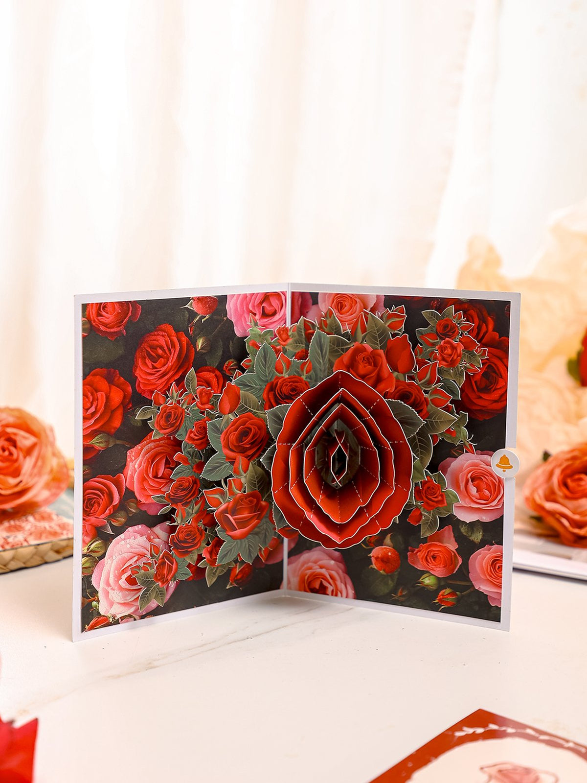 Rose 3D Pop Up Card