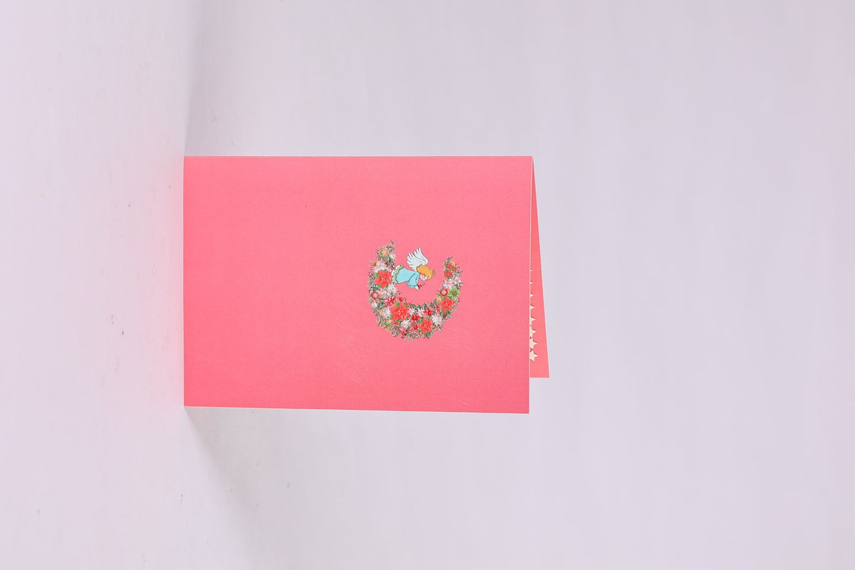 Angel Crescent Moon Greeting Card