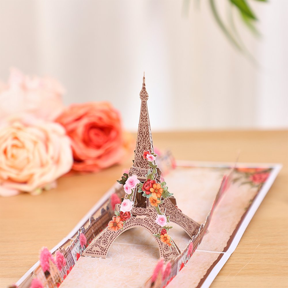 Paris Eiffel Tower 3D Pop Up Card