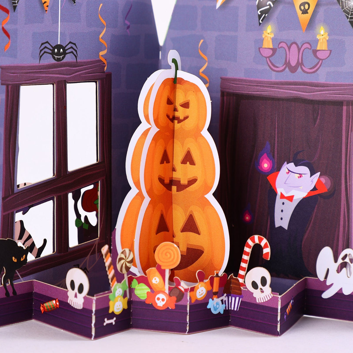 Halloween Pumpkin Open Door Card