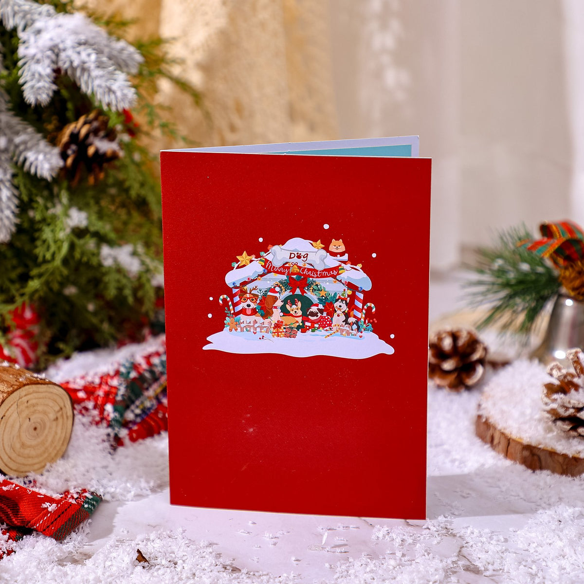 Christmas Dog 3D Pop Up Card