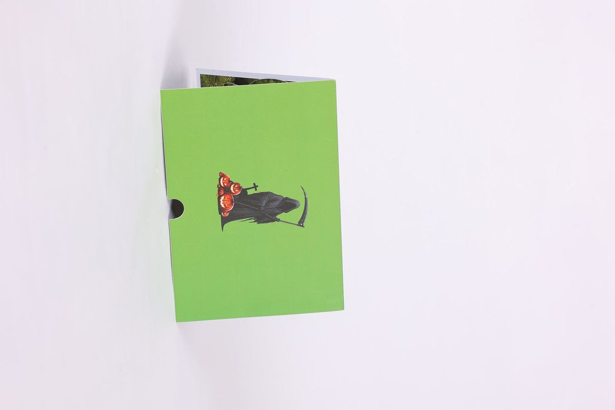 Grim Reaper Halloween Flip Pop Up Card