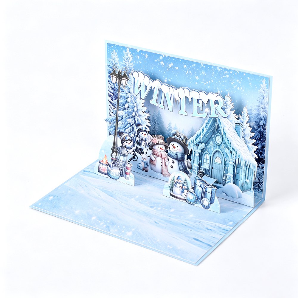 Winter Snowman Greeting Card