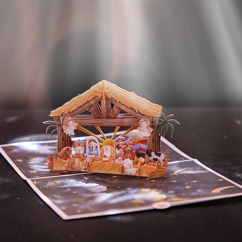 Nativity Watercolor Greeting Card