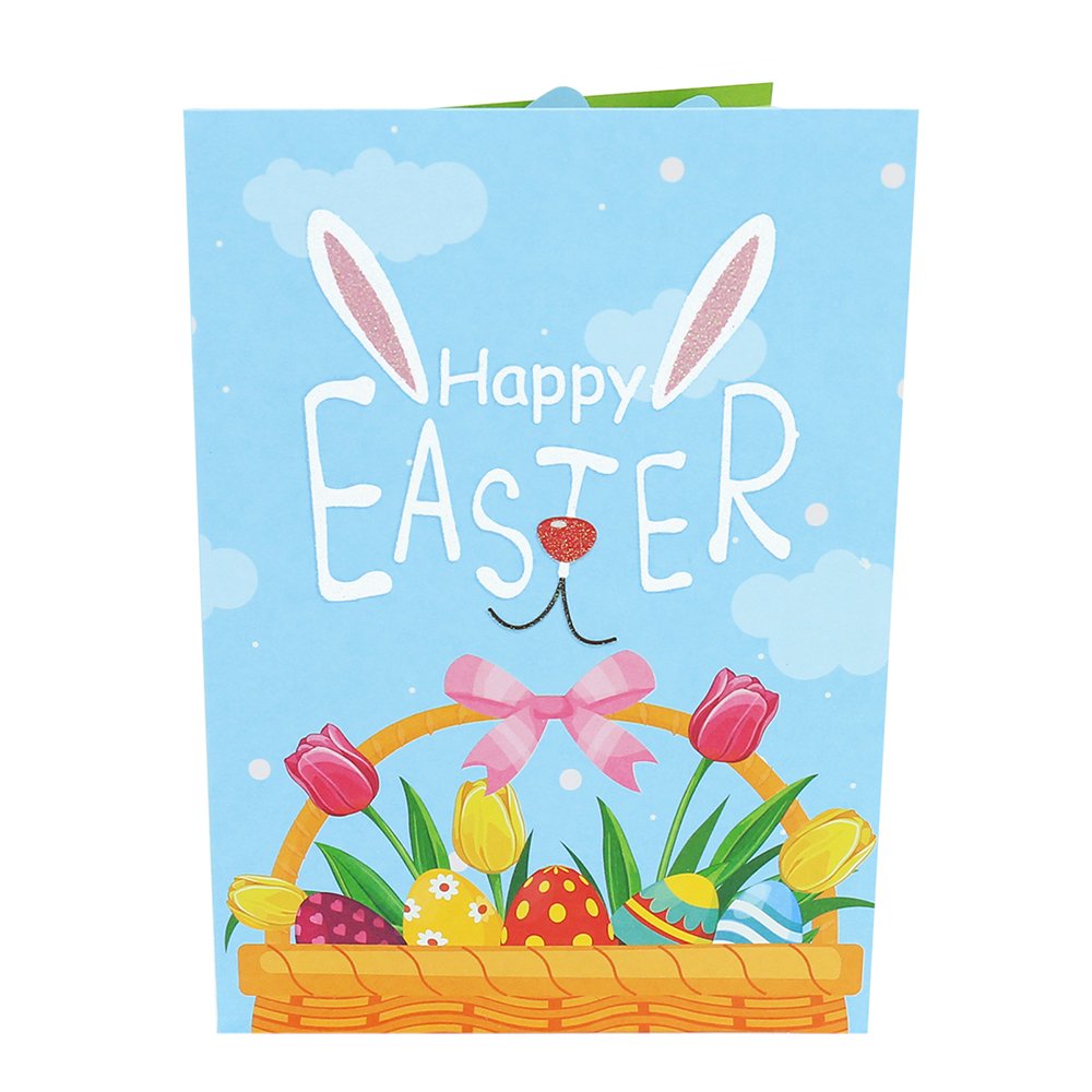 Bunny Basket 3D Pop Up Card