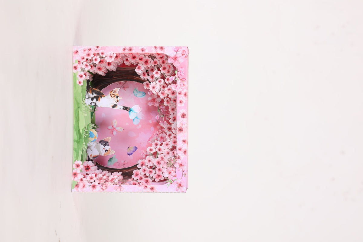 Cherry Blossom Stained Glass Window Ornament