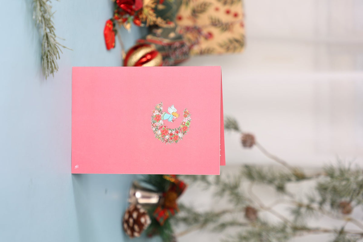 Angel Crescent Moon Greeting Card