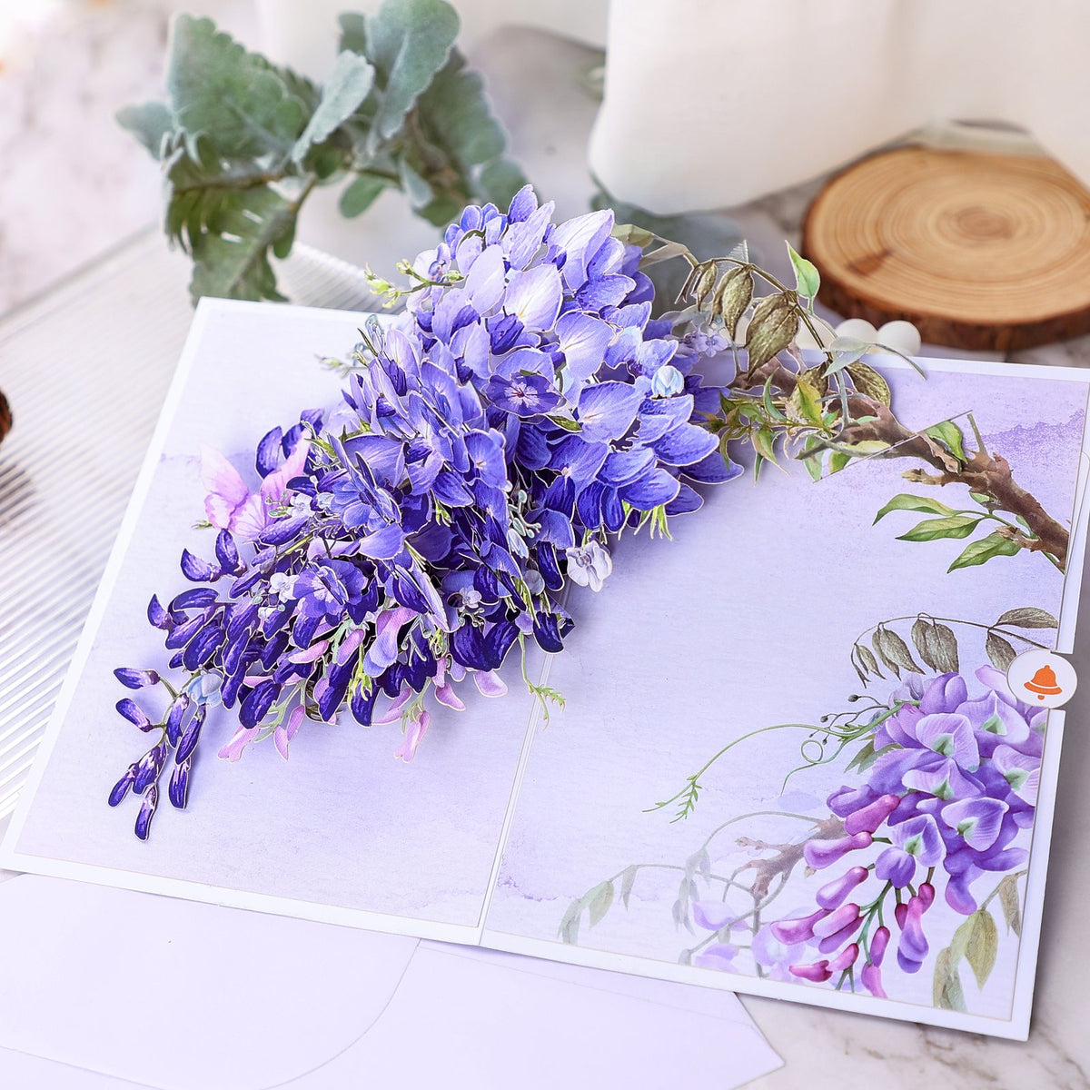 Wisteria Trellis 3D Pop Up Card