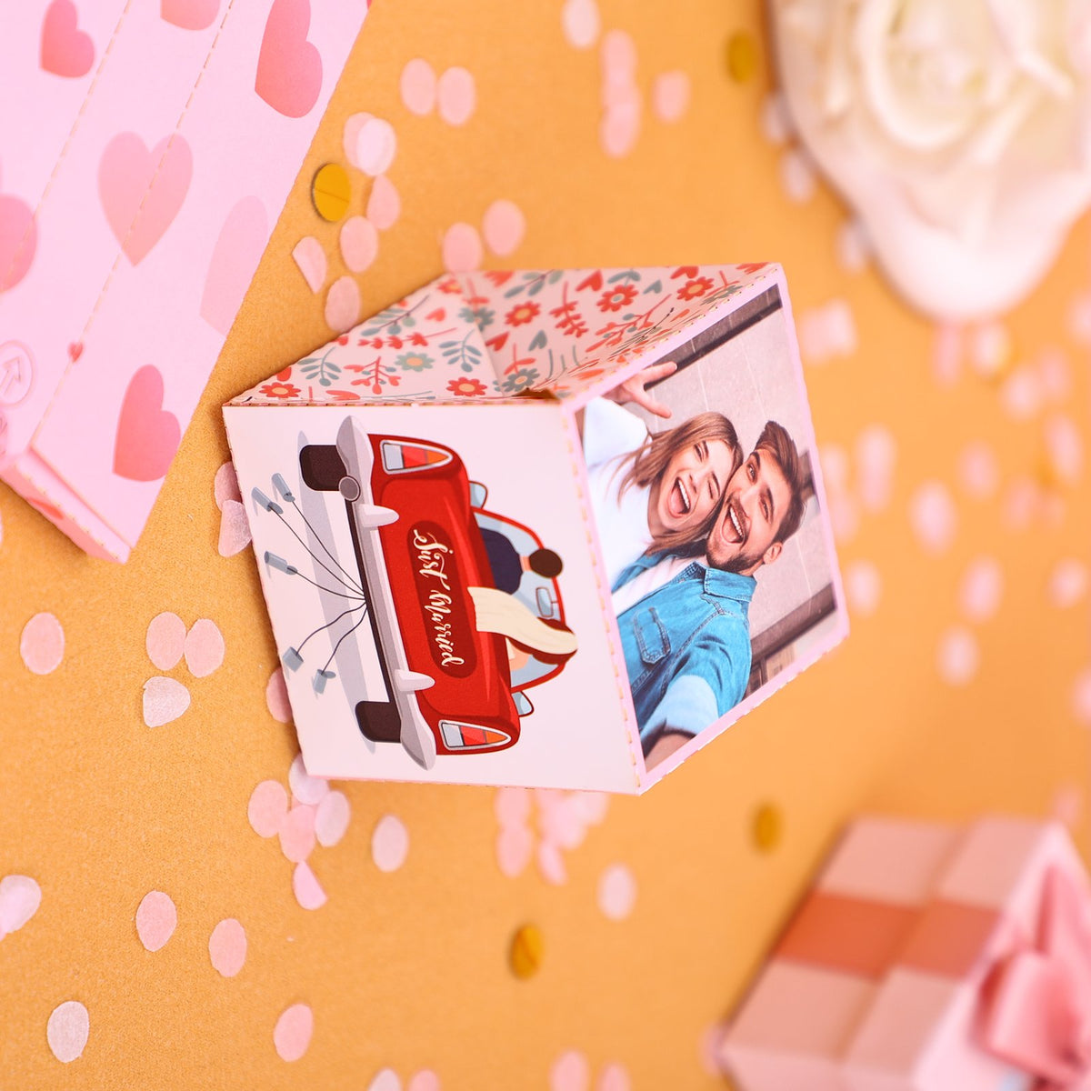 Vintage Car Wedding Surprise Card
