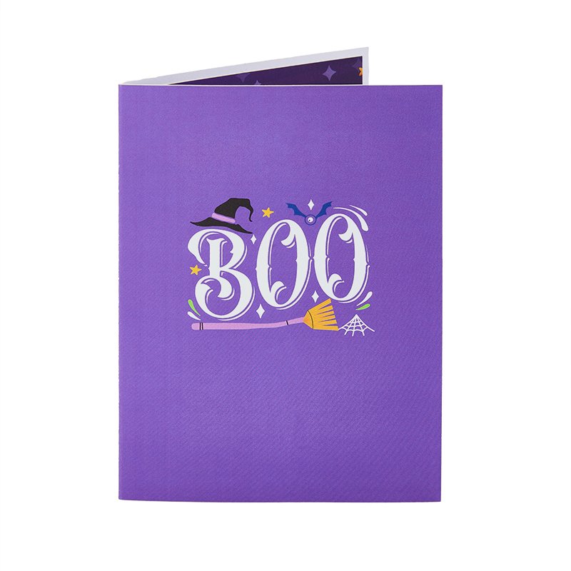 Crescent Moon Witch 3D Pop Up Card