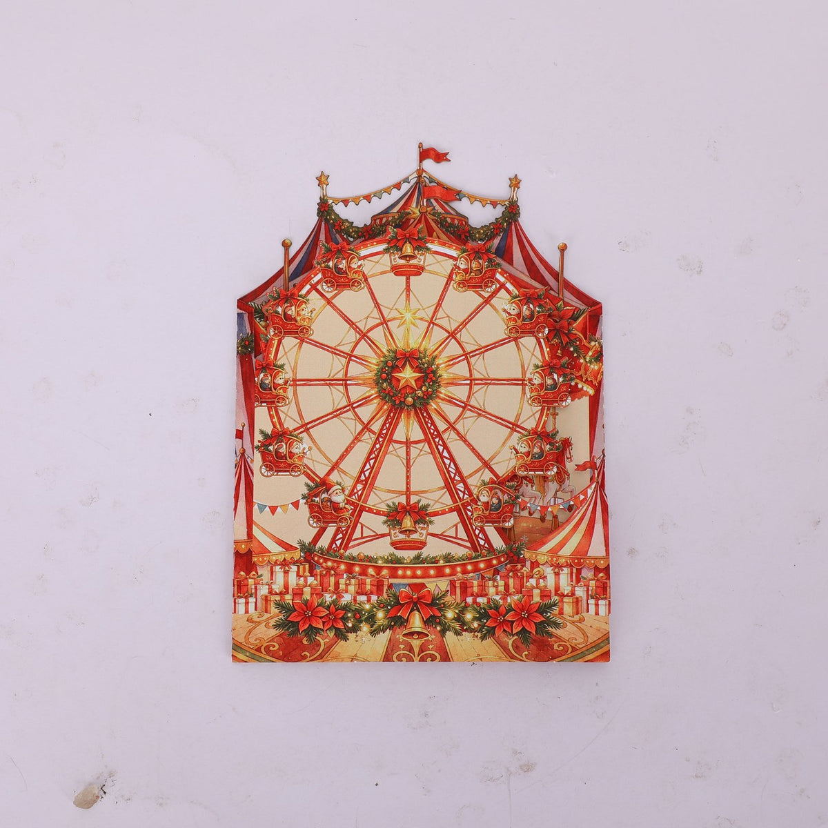 Circus Christmas Double Door Pop Up Card