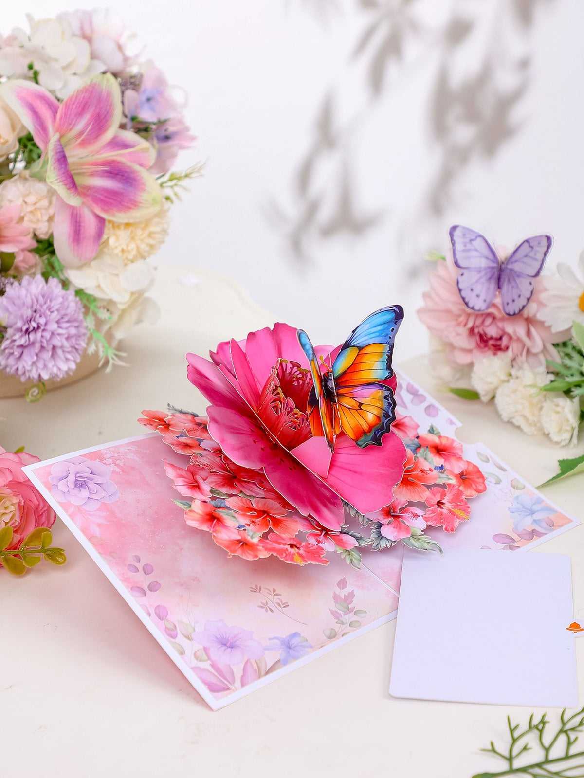 Hibiscus Butterfly Greeting Card