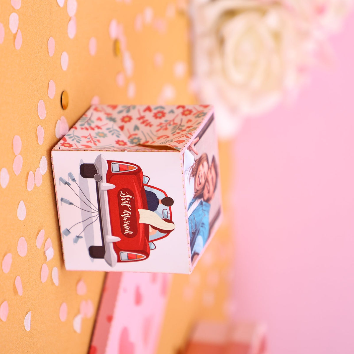 Vintage Car Wedding Surprise Card