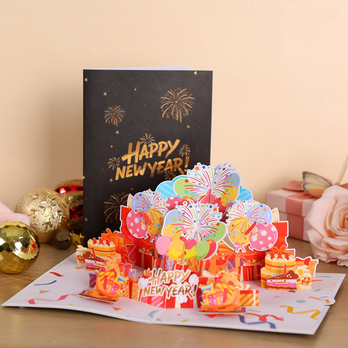 Balloon Cake Birthday 3D Pop Up Card