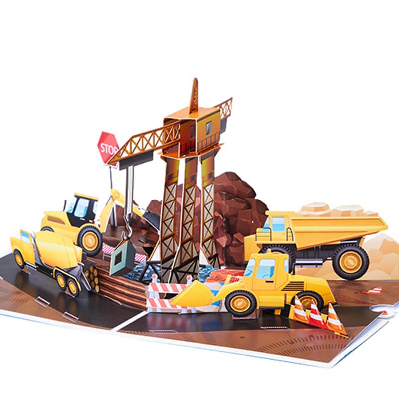 Vehicles 3D Pop Up Card