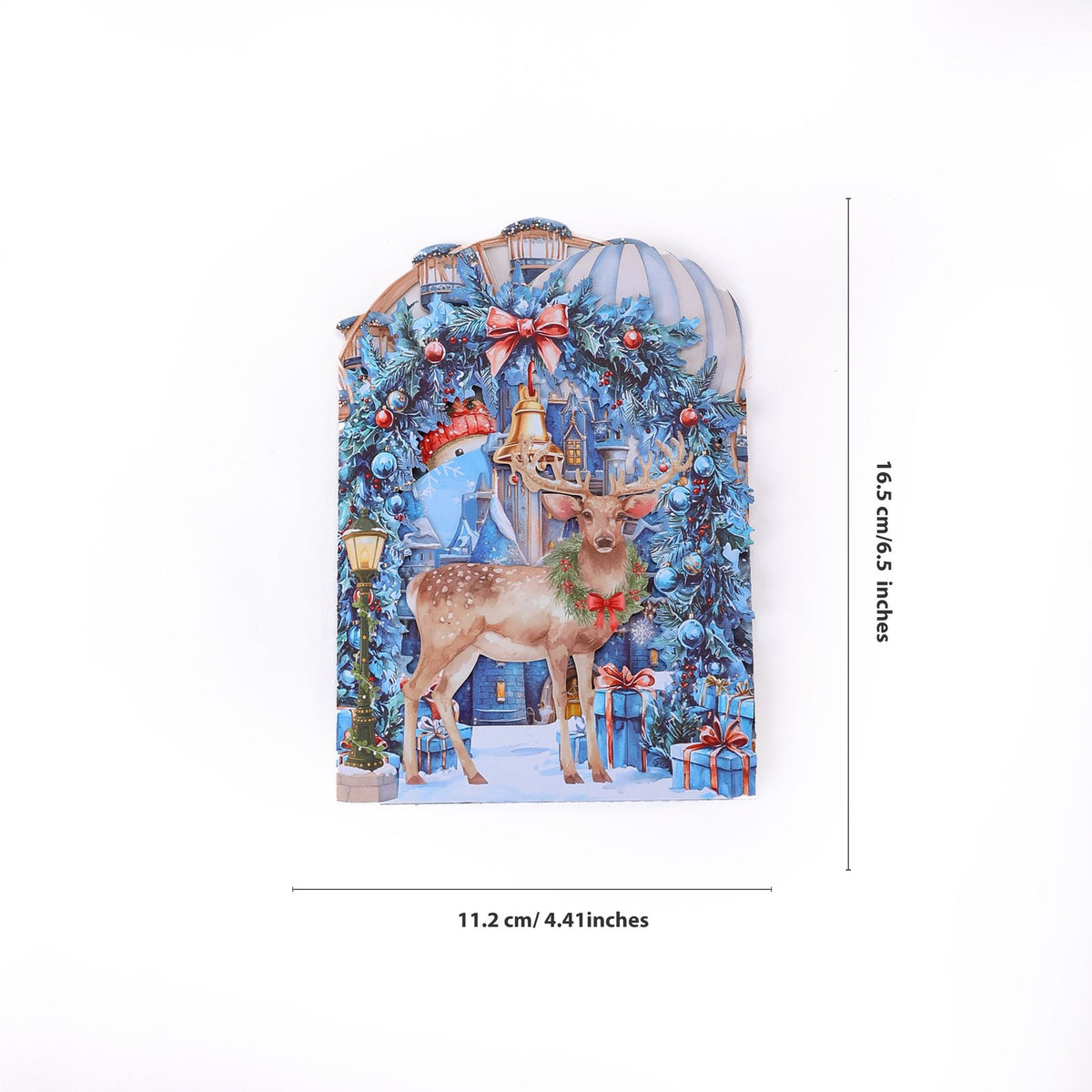 Christmas Amusement Park Double Door Pop Up Card
