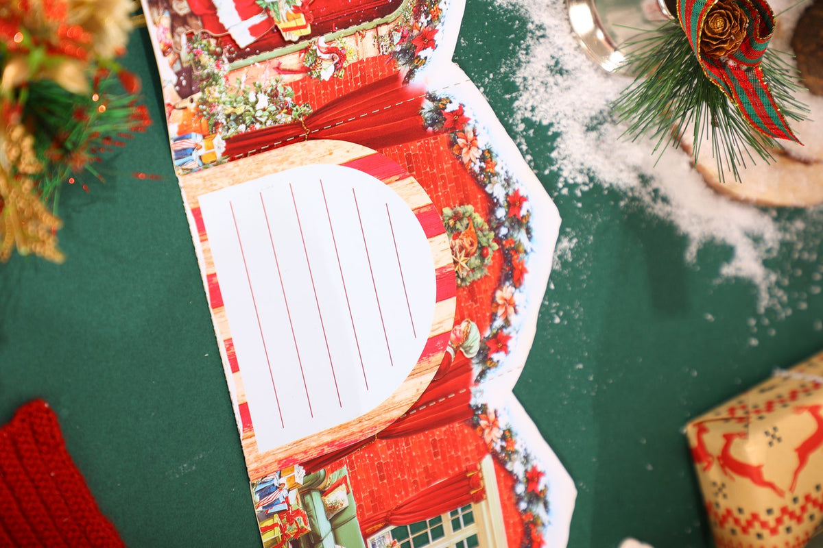 Christmas Fireplace Puppy 3D Pop Up Card