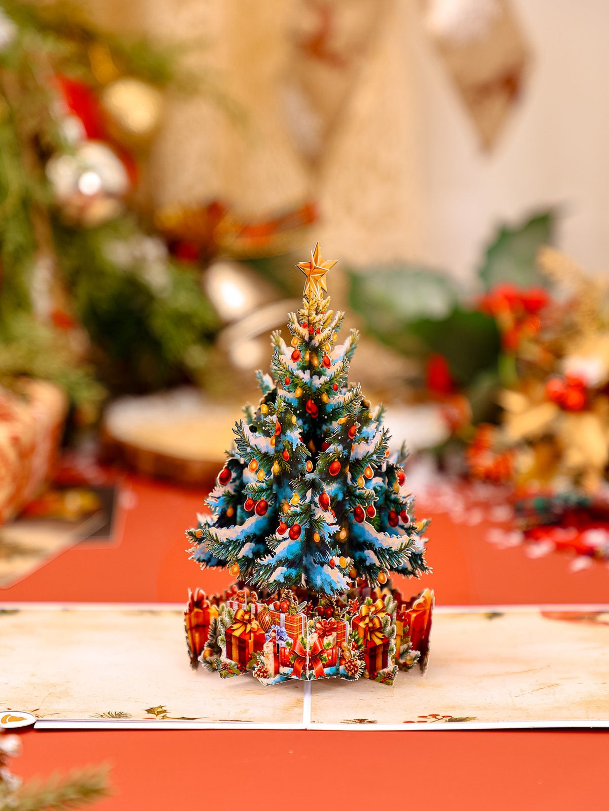 Vintage Christmas Tree Greeting Card