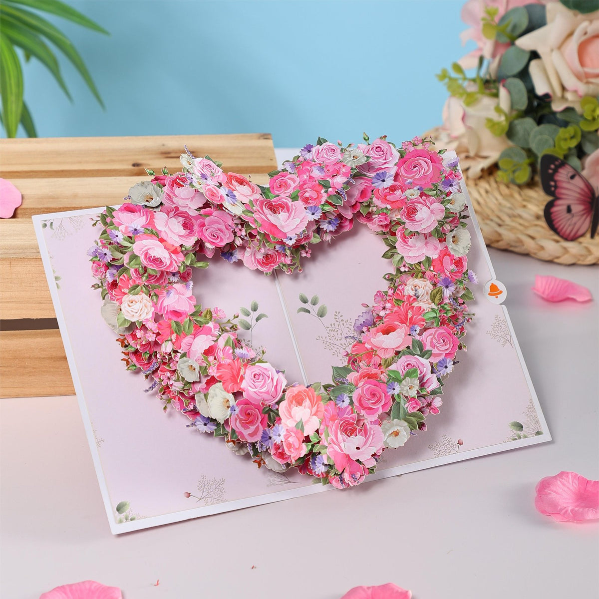 Rose Heart Greeting Card