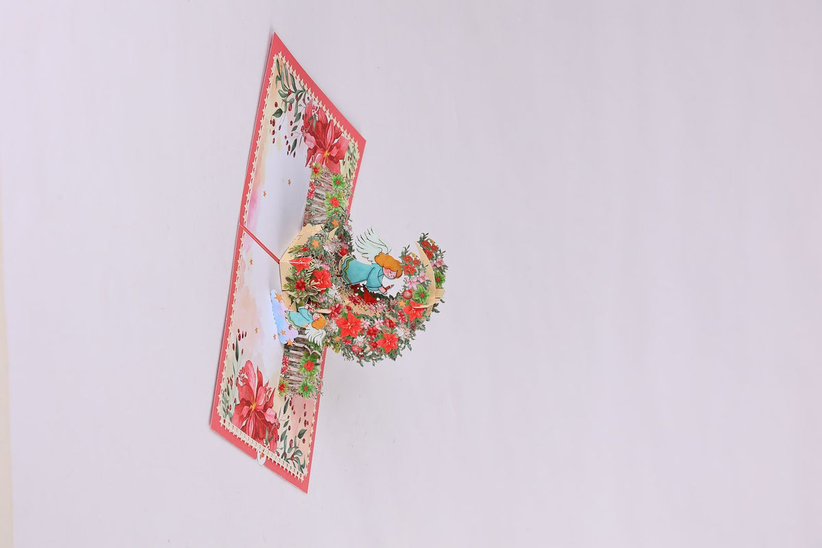 Angel Crescent Moon Greeting Card